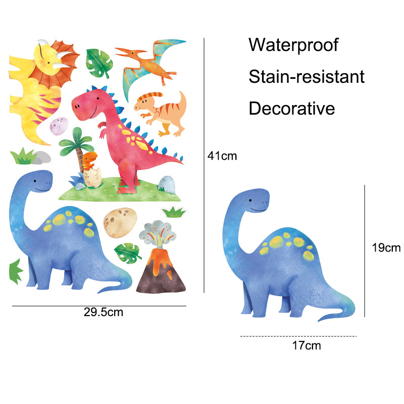 Kids Love-Space & Dinosaur Wall Decals Removable Kids Room Stickers for Learning Play
