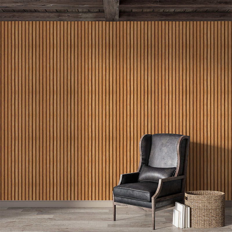 STICKCOOL 10m Roll Peel and Stick Vinyl 3D Wallpaper Wood Stripe Adhesive