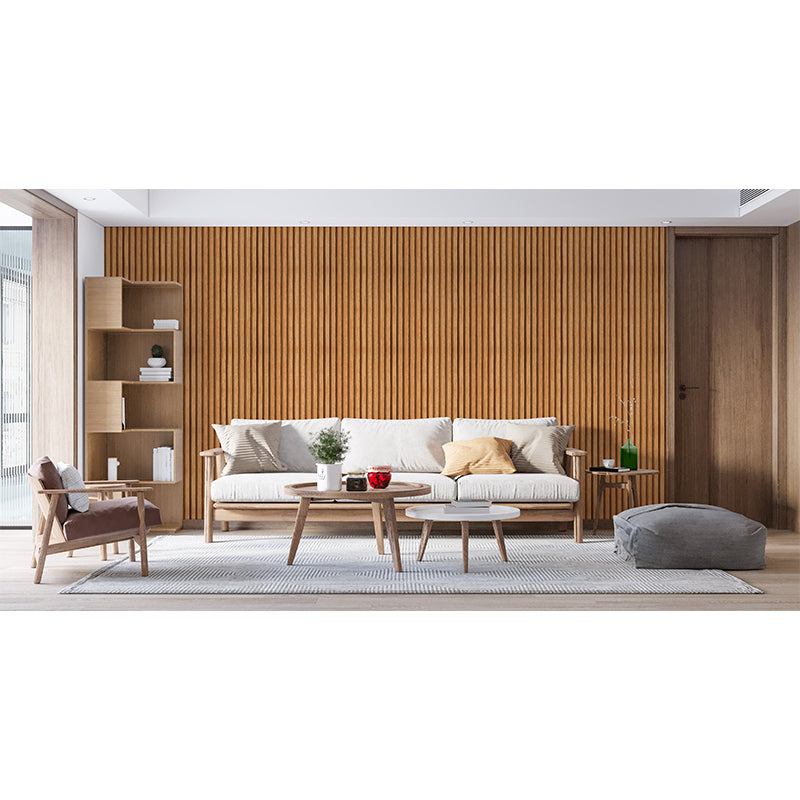 STICKCOOL 10m Roll Peel and Stick Vinyl 3D Wallpaper Wood Stripe Adhesive