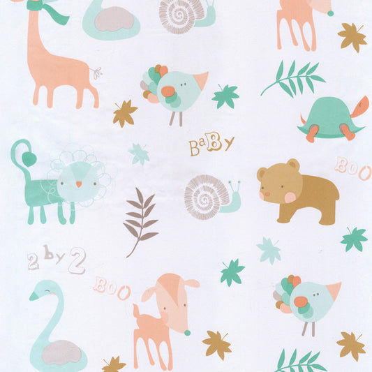 10m Roll Peel Stick Vinyl 3D Forest Animals Wallpaper Wall Kids baby room
