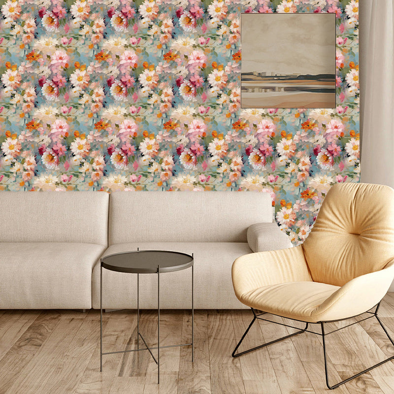 10mRoll Peel Stick Vinyl 3D Wallpaper Furniture Cabinet OilPaint Flower0321