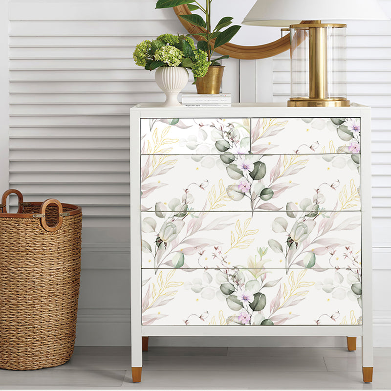 5m Roll Peel and Stick Vinyl 3D Wallpaper Caravan Cabinet, Gift Wrapping, Office, Bed and breakfast, Renter-3 colors
