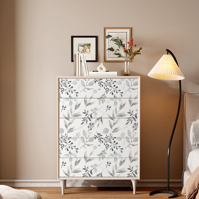 10m Roll Peel & Stick 3DWallpaper Furniture Cabinet Watercolor-Leaves