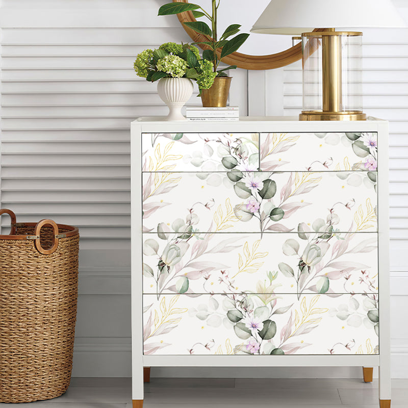 5m Roll Peel and Stick Vinyl 3D Wallpaper Caravan Cabinet, Gift Wrapping, Office, Bed and breakfast, Renter-3 colors