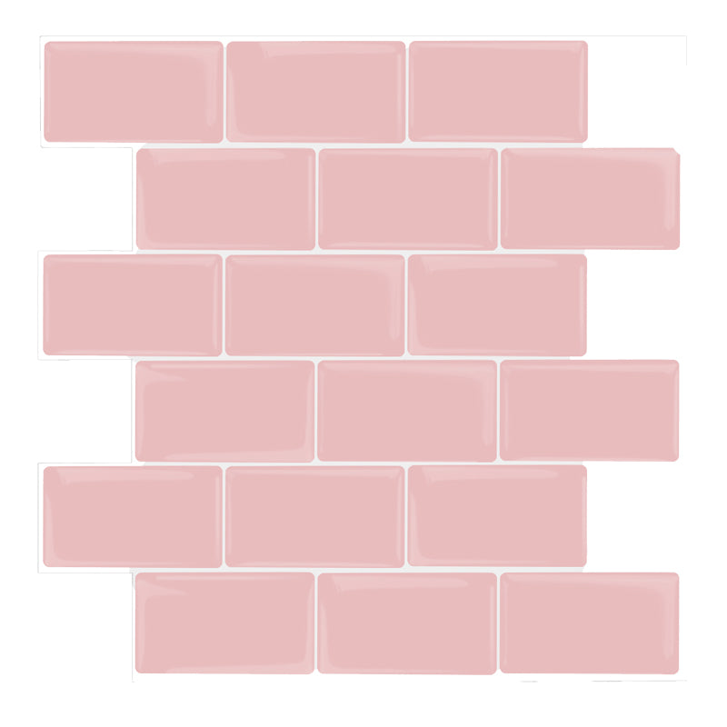 10-Sheet Mosaic Tiles Peel and Stick Backsplash Kitchen 1.2mm - Cherry blossom