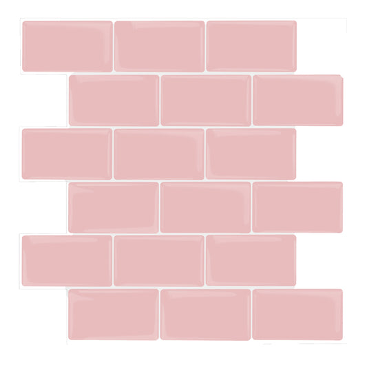 10-Sheet Mosaic Tiles Peel and Stick Backsplash Kitchen  1.2mm - Cherry blossom