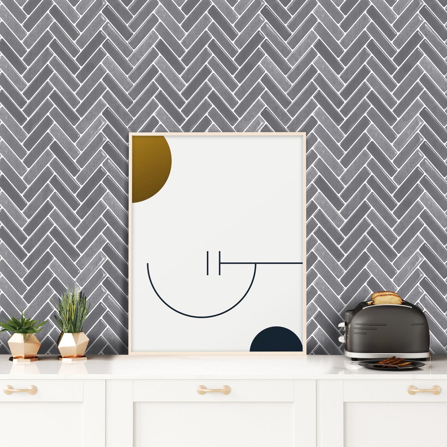 10-Sheet Mosaic Tiles Peel and Stick Backsplash Kitchen 2.5mm Thicker Design - Arrow