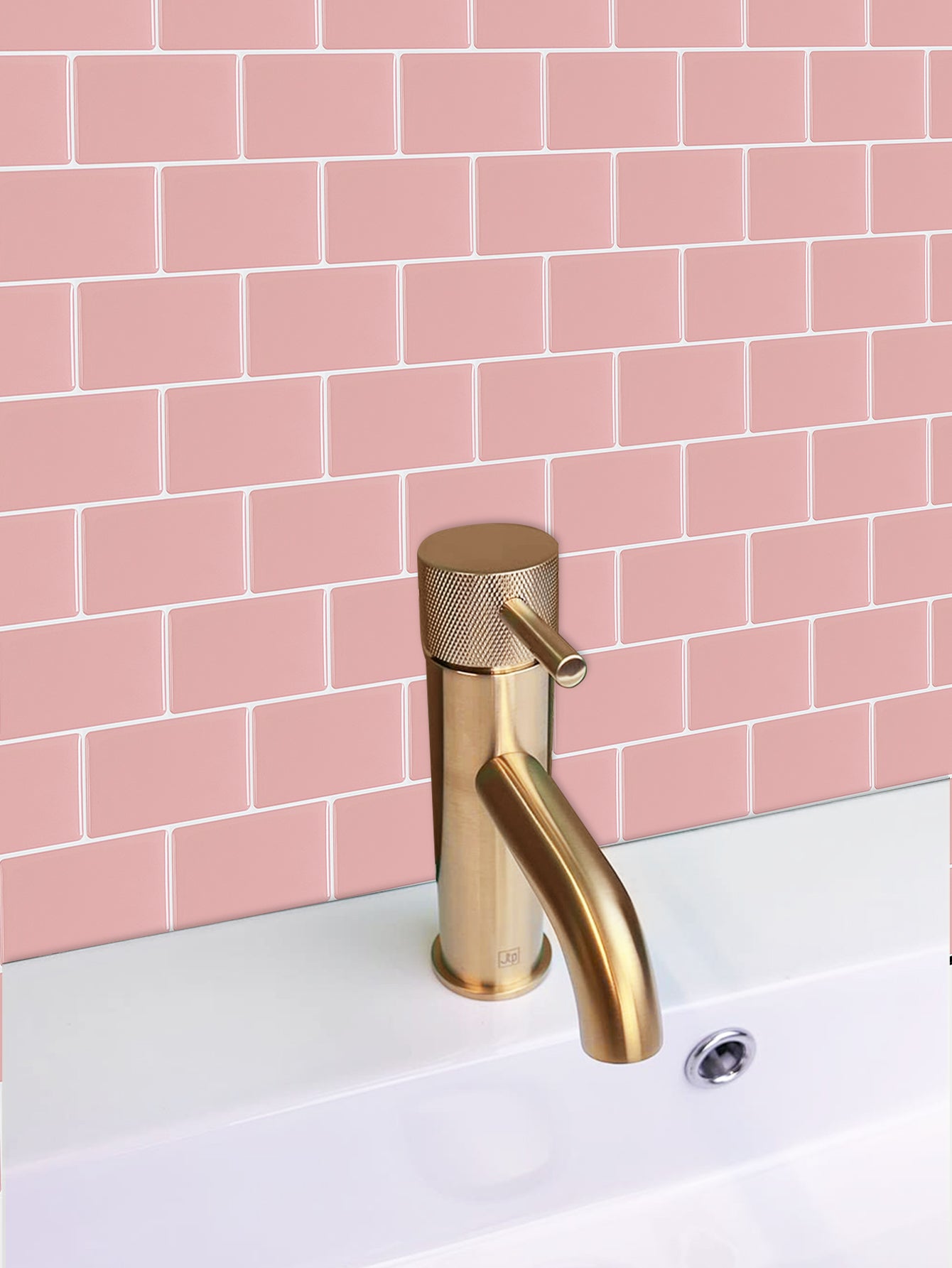 10-Sheet Mosaic Tiles Peel and Stick Backsplash Kitchen 1.2mm - Cherry blossom