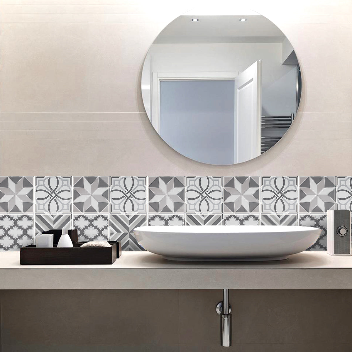 10-Sheet Subway Tiles Peel and Stick Backsplash, 30.5cmx30.5cm Stick on Tiles Kitchen Backsplash (Thickness 1.2mm)