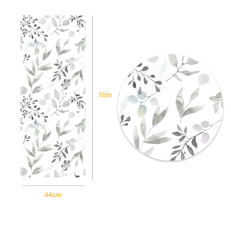 10m Roll Peel & Stick 3DWallpaper Furniture Cabinet Watercolor-Leaves