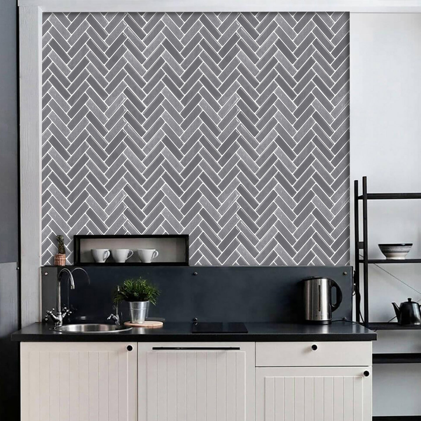 10-Sheet Mosaic Tiles Peel and Stick Backsplash Kitchen  2.5mm Thicker Design - Arrow