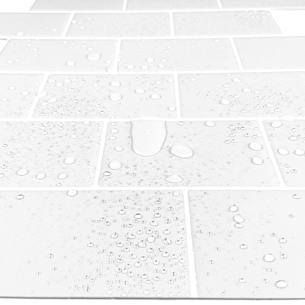 10-Sheet White Subway Tiles Peel and Stick Backsplash, Stick on Tiles Kitchen Backsplash (Thickness 2.5mm)