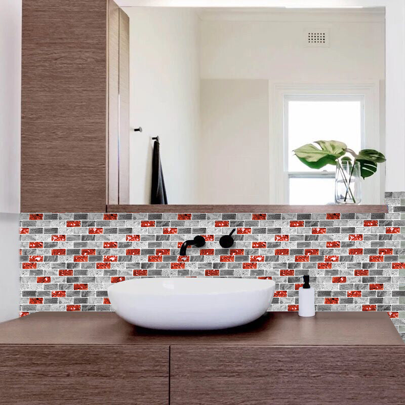 10-Sheet Subway Tiles Peel and Stick Backsplash, 30.5cmx30.5cm Stick on Tiles Kitchen Backsplash (Thickness 1.2mm)