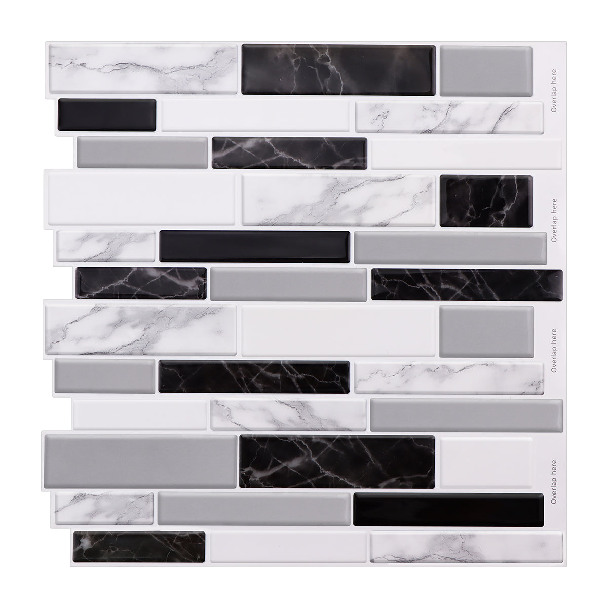 10-Sheet Subway Tiles Peel and Stick Backsplash, 30.5cmx30.5cm Stick on Tiles Kitchen Backsplash (Thickness 1.2mm)