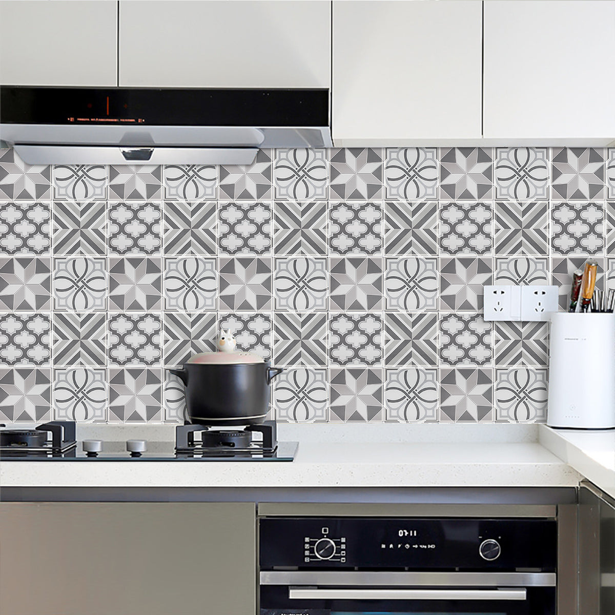 10-Sheet Subway Tiles Peel and Stick Backsplash, 30.5cmx30.5cm Stick on Tiles Kitchen Backsplash (Thickness 1.2mm)