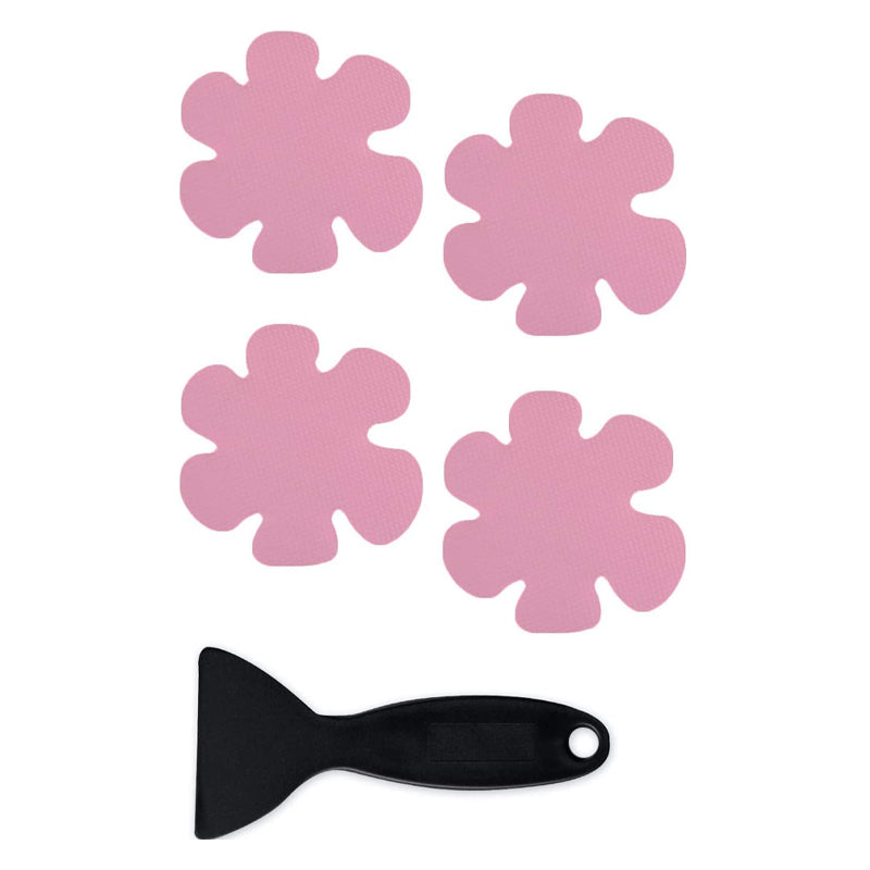 Accessories - Bathtub Stickers Non-Slip, Safety Shower Treads Adhesive, Perfect for stairs, bathroom floors, and even swimming pools - SNOWFLAKE PINK